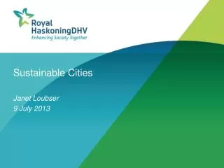 Sustainable Cities