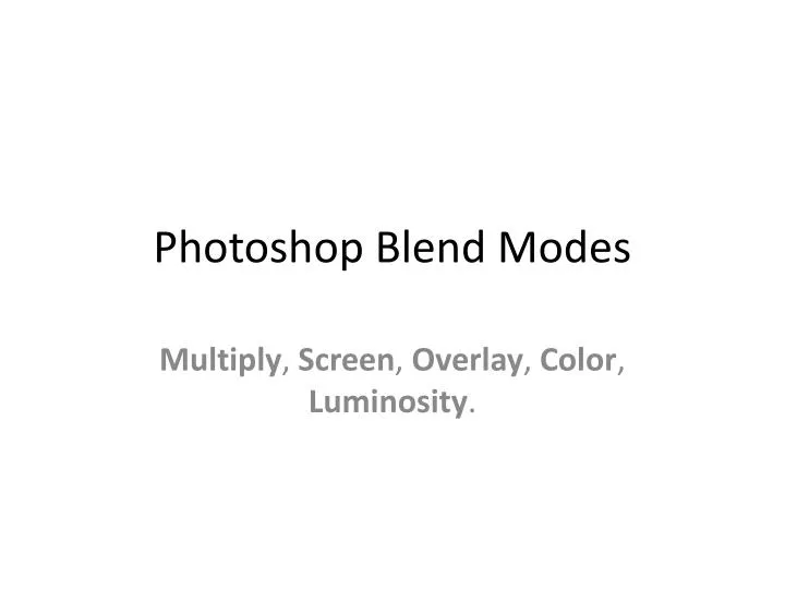 photoshop blend modes