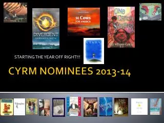 CYRM NOMINEES 2013-14