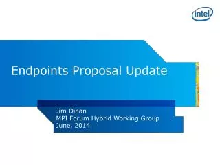 Endpoints Proposal Update