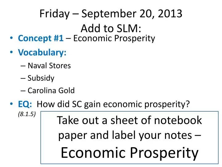 friday september 20 2013 add to slm