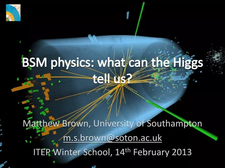 bsm p hysics what can the higgs tell us