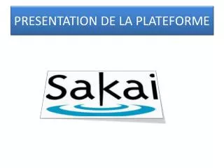 presentation de la plateforme