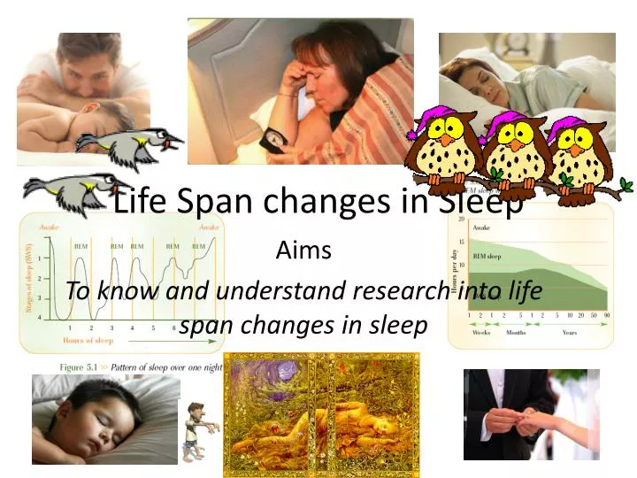 life span changes in sleep
