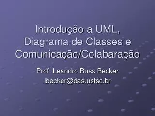 introdu o a uml diagrama de classes e comunica o colabara o