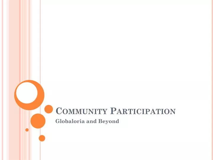community participation