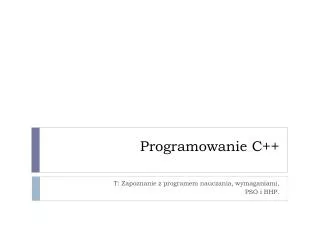 programowanie c