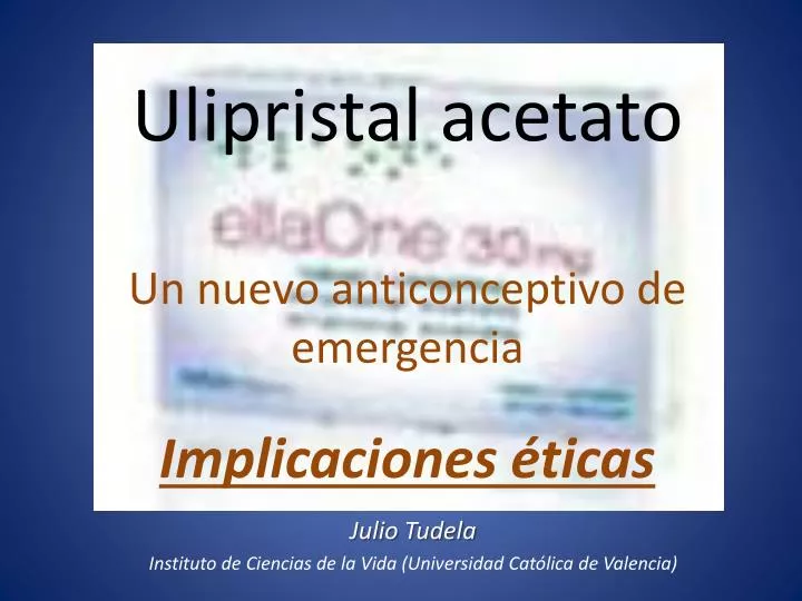 ulipristal acetato un nuevo anticonceptivo de emergencia