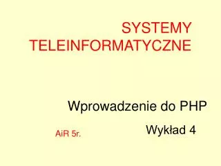 wprowadzenie do php