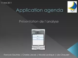 application agenda