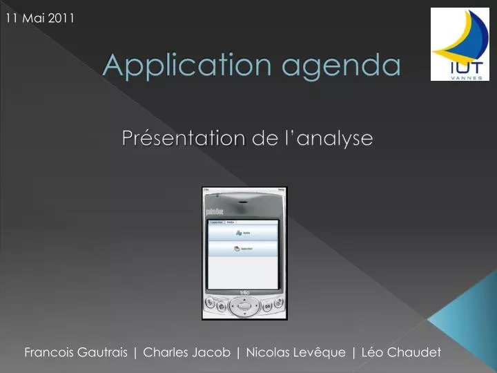 application agenda