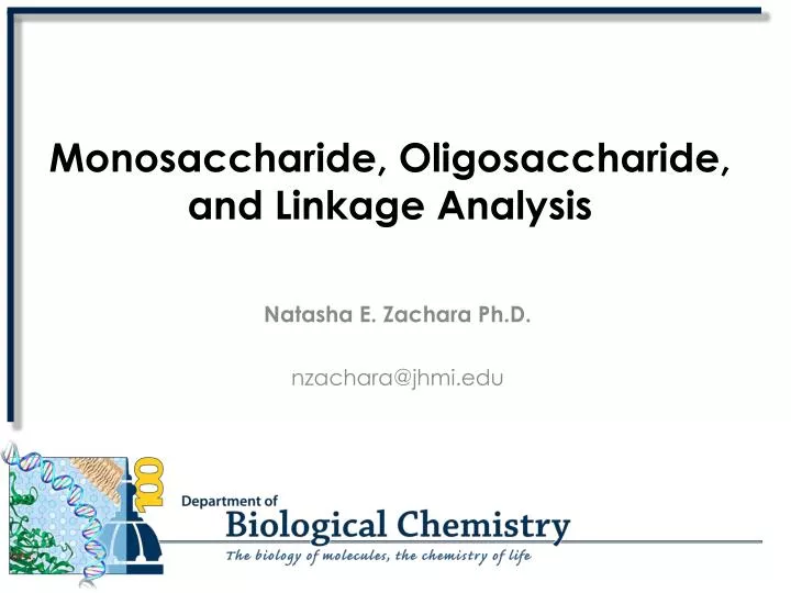 monosaccharide oligosaccharide and linkage analysis