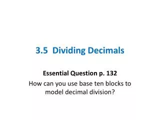 3 5 dividing decimals