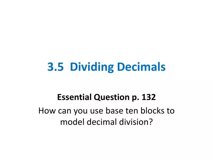 3 5 dividing decimals