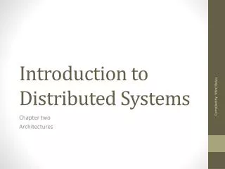 Introduction to Distributed Systems