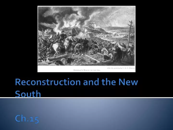 reconstruction and the new south ch 15