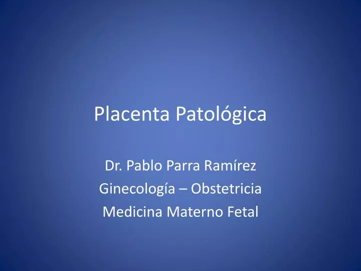 placenta patol gica