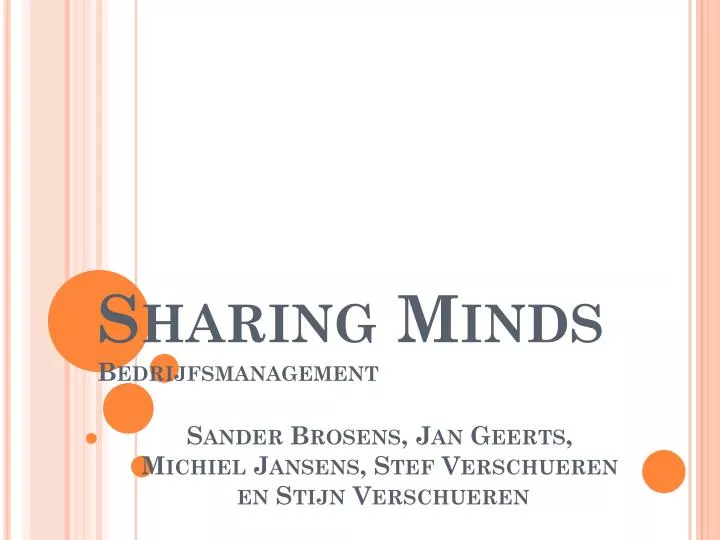 sharing minds bedrijfsmanagement