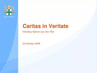 caritas in veritate