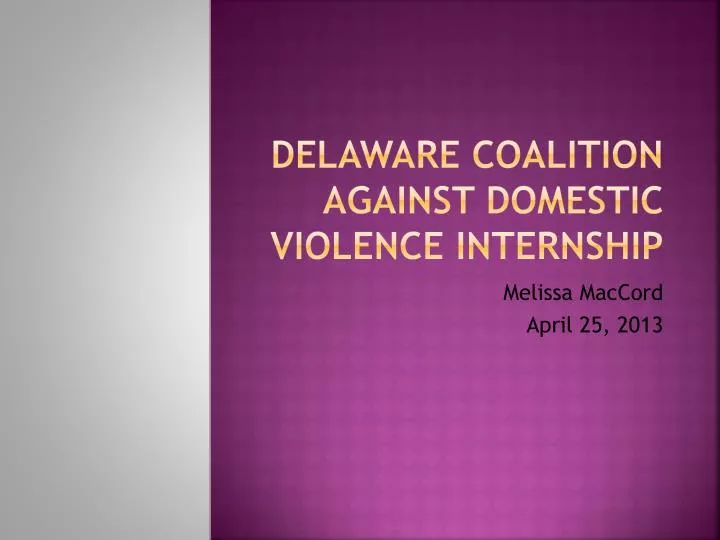 delaware coalition against domestic violence internship