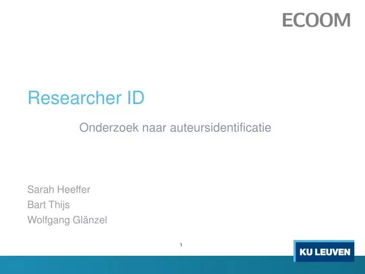 researcher id