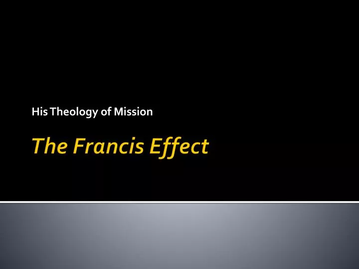 his theology of mission