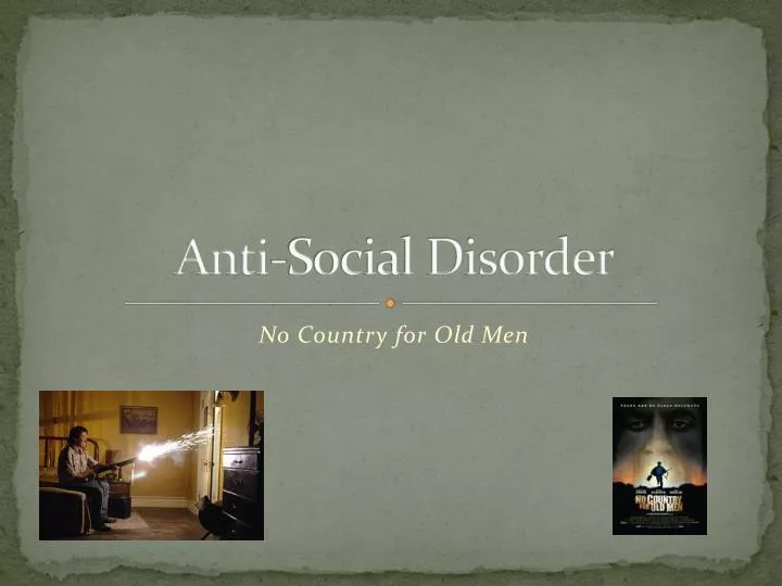 anti social disorder