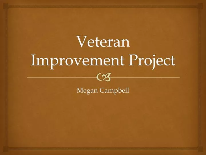 veteran improvement project