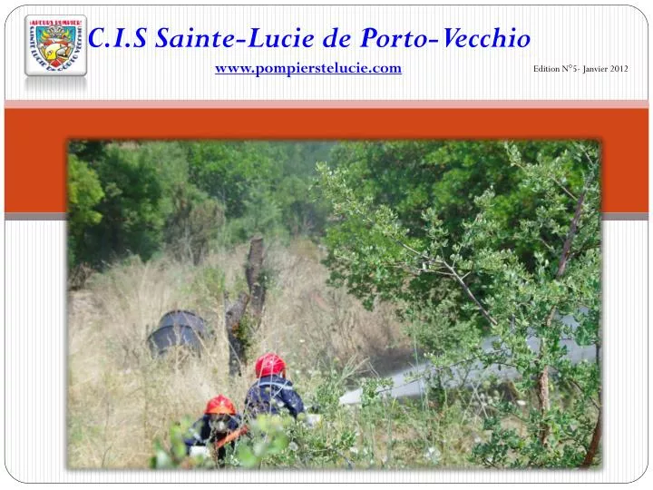 c i s sainte lucie de porto vecchio www pompierstelucie com