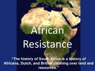 African Resistance