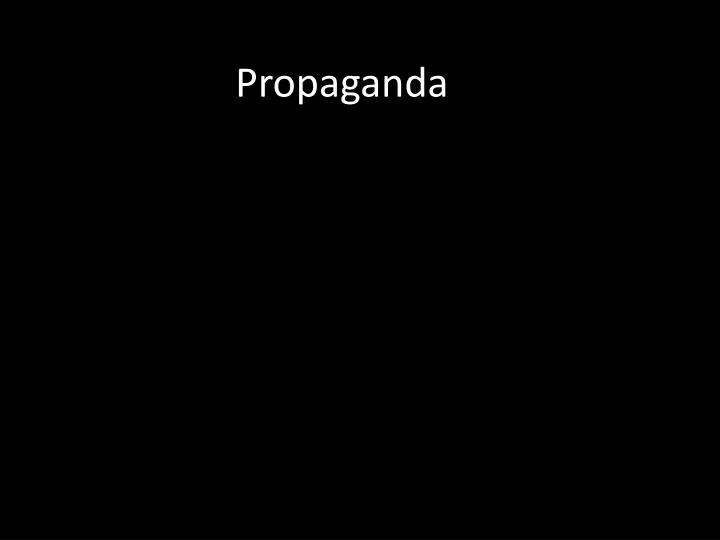 propaganda