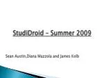 StudiDroid Summer Update: Enhancing Flashcard Learning - slide 1