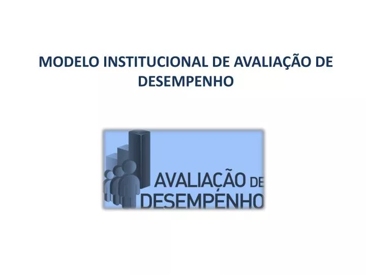 modelo institucional de avalia o de desempenho