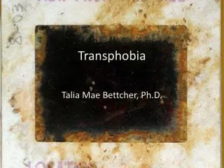 Transphobia