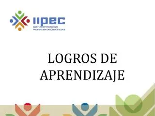 logros de aprendizaje
