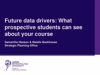 What prospective students can see about your course