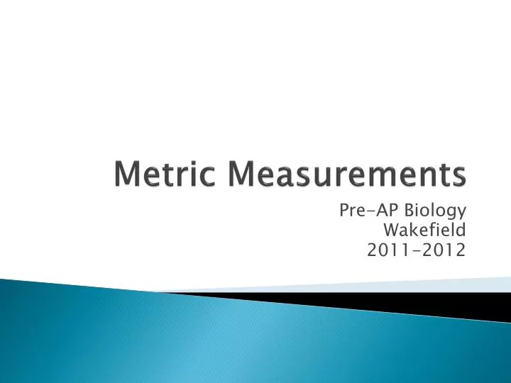 metric measurements