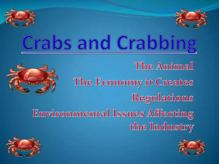 crabs and crabbing