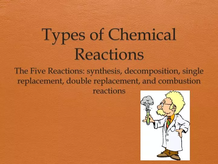 types of chemical reactions