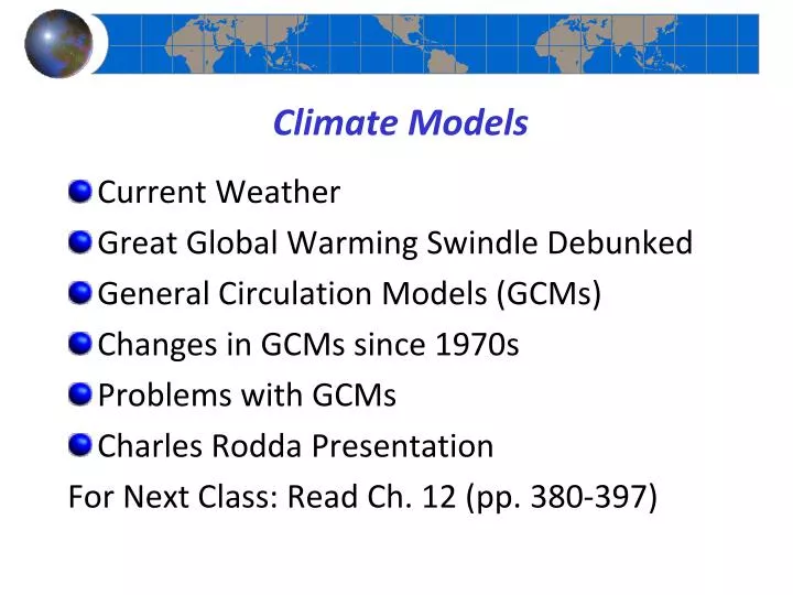climate models