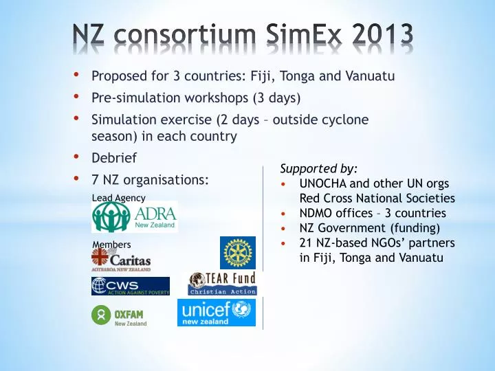 nz consortium simex 2013