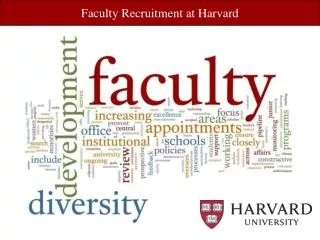 Faculty Recruitment at Harvard