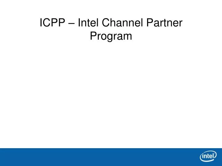 icpp intel channel partner program