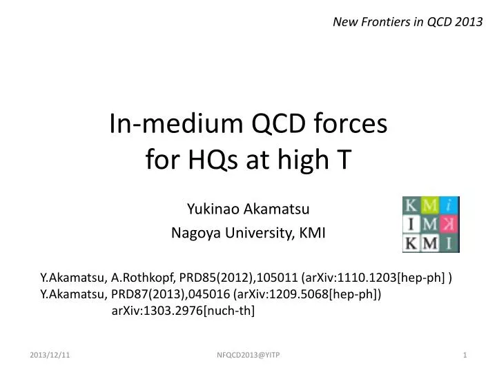 in medium qcd forces for hqs at high t