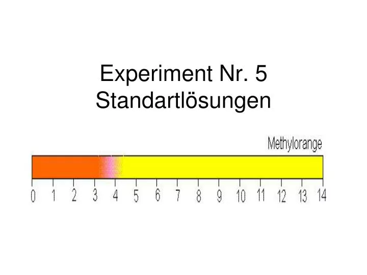 experiment nr 5 standartl sungen