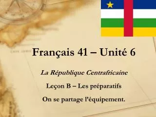 fran ais 41 unit 6
