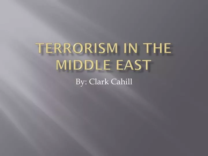 terrorism in the middle east