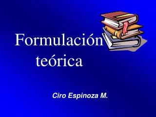 formulaci n te rica