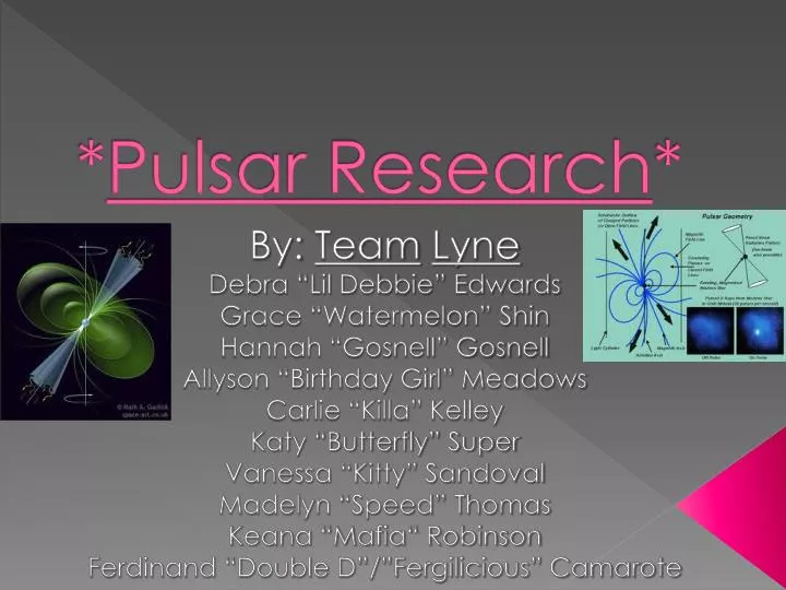 pulsar research