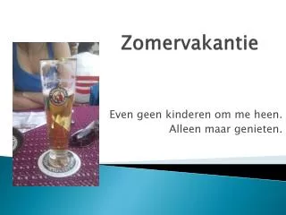 zomervakantie